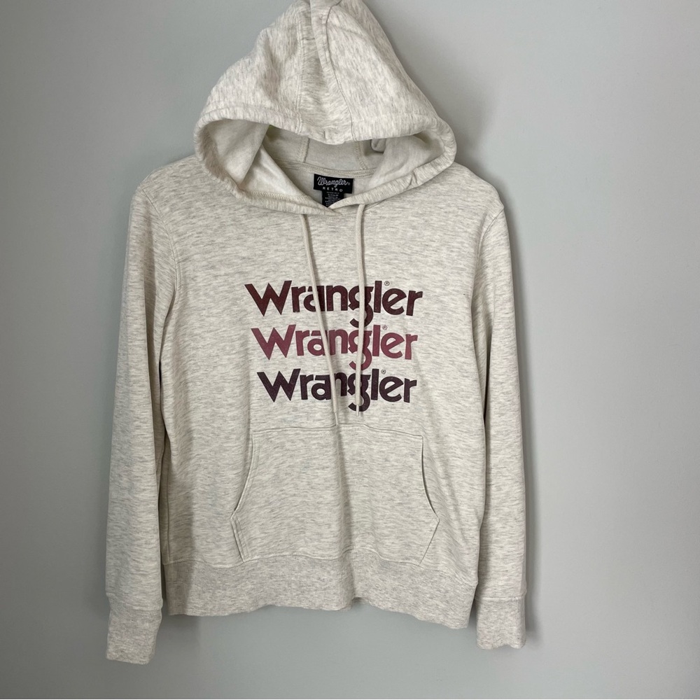 Wrangler Women's Cream Hoodie Sz Small
